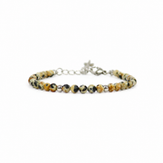 Dalmatian Jasper Bracelet Silver