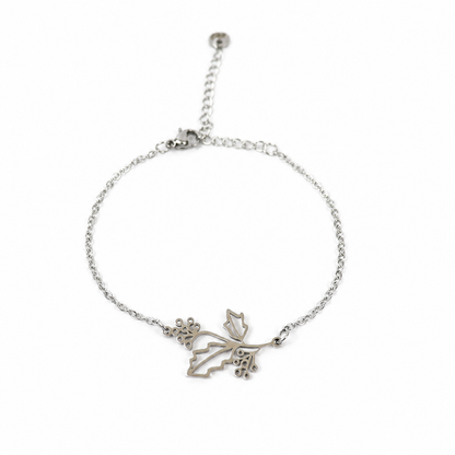 Geboortebloem armband zilver