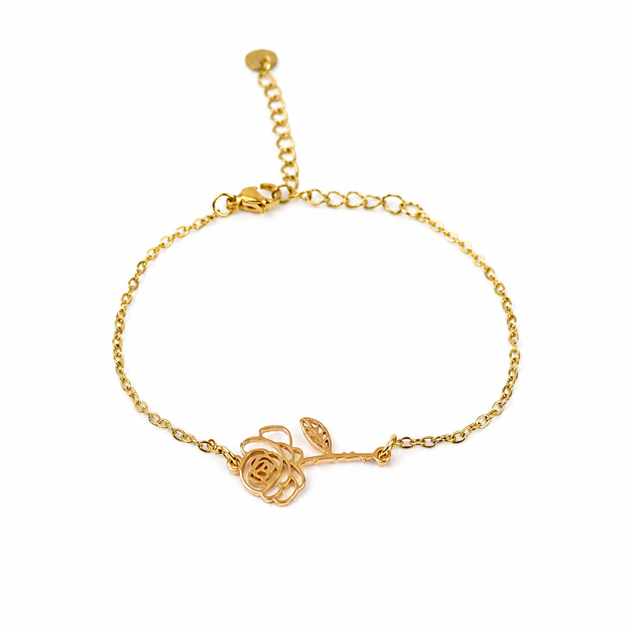 Bracelet birth flower June gold