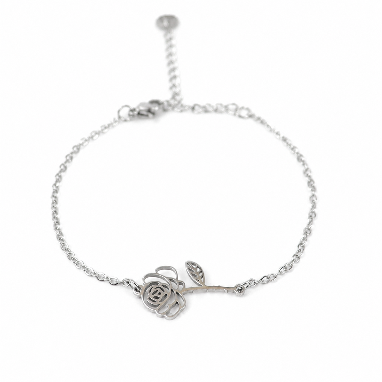 Bracelet birth flower June silver