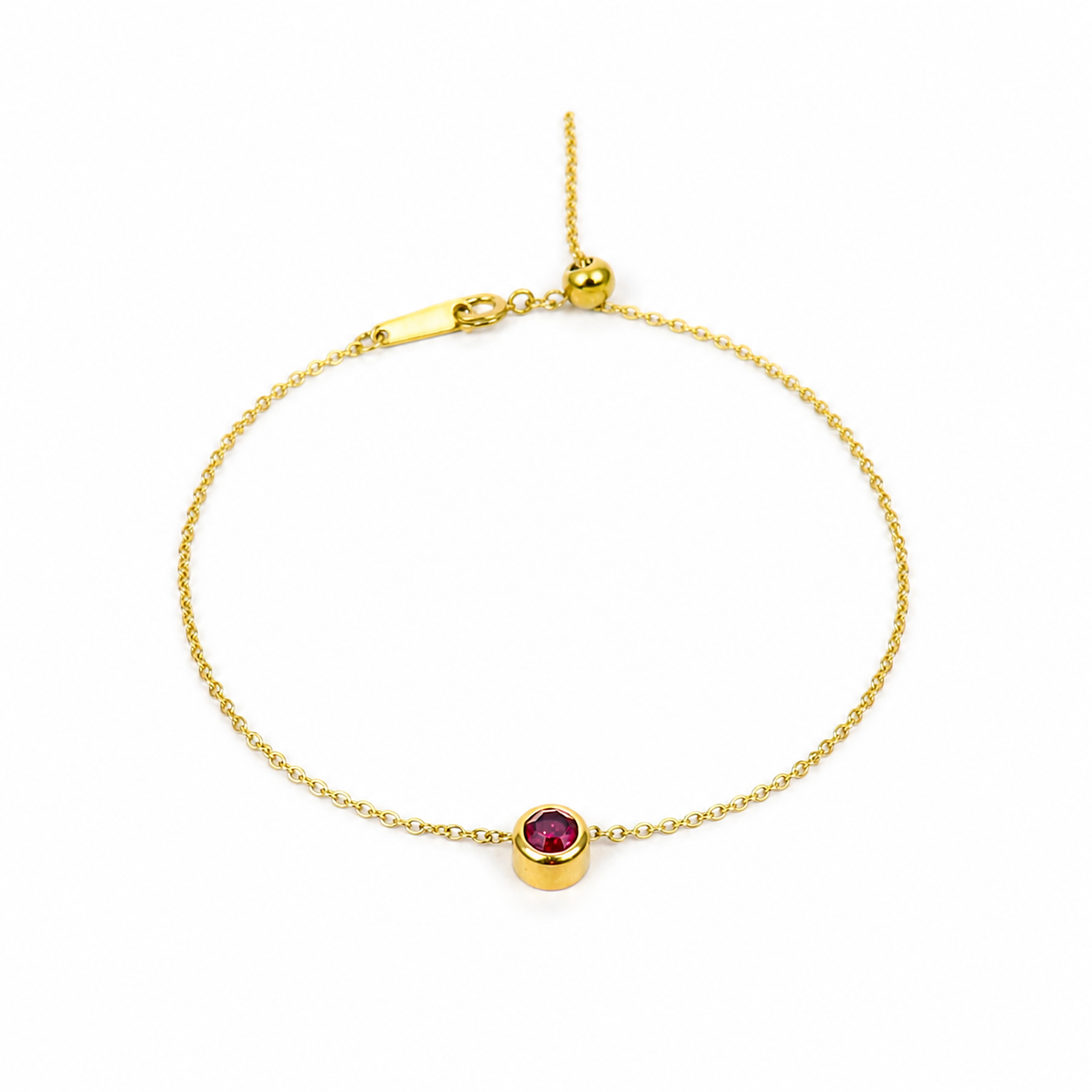 June birthstone bracelet gold
