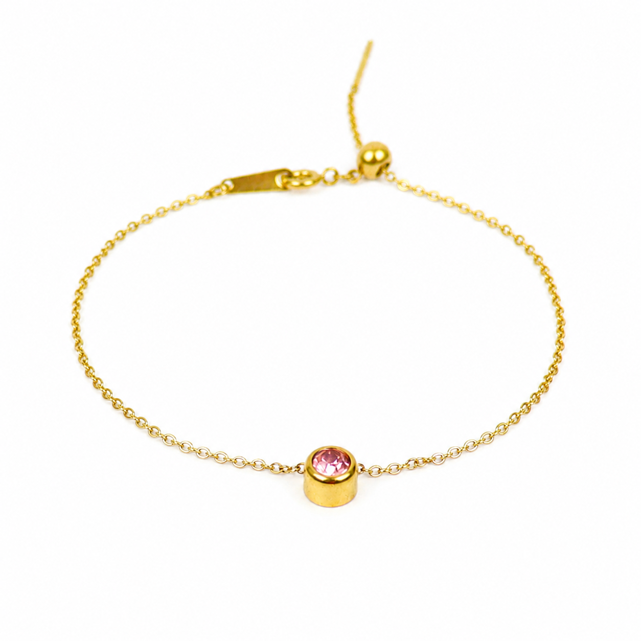October Birthstone Bracelet Gold