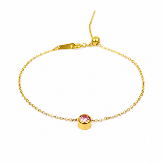 October Birthstone Bracelet Gold