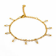 Bracelet labradorite gold