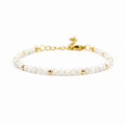 Bracelet moonstone gold