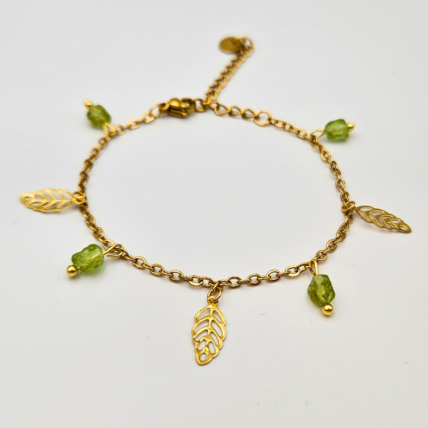 Armband peridot goud
