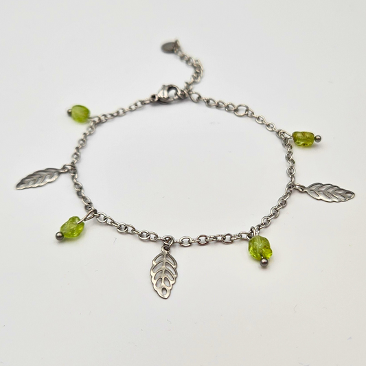 Armband peridot zilver