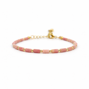 Gold rhodonite bracelet