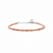Bracelet rhodonite silver