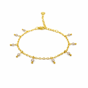 Bracelet smoky quartz gold
