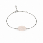 Bracelet rose quartz silver