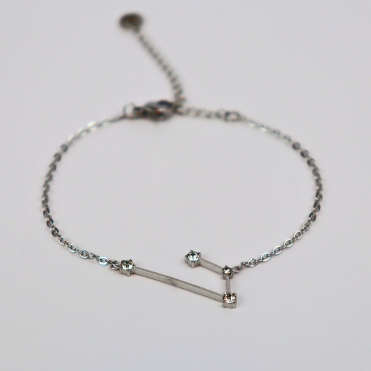 Sternzeichen-Armband Widder, Silber