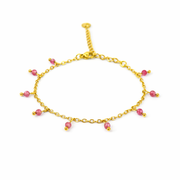 Bracelet tourmaline gold