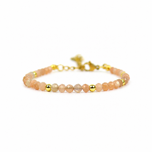 Armband zonnesteen goud