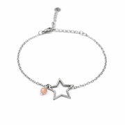 Armband zonnesteen zilver