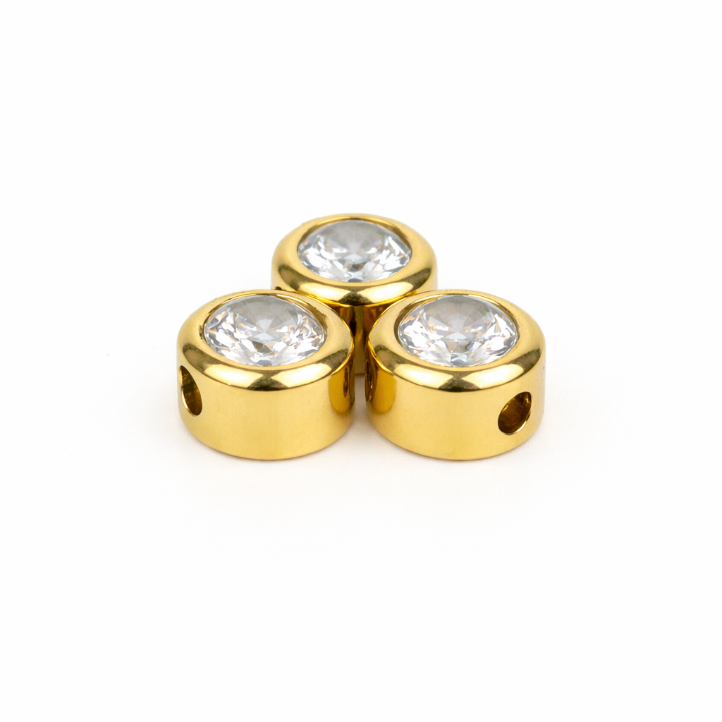Extra birthstone charm gold