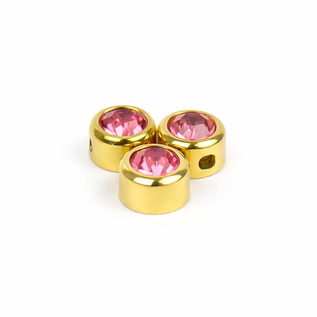 Extra birthstone charm gold