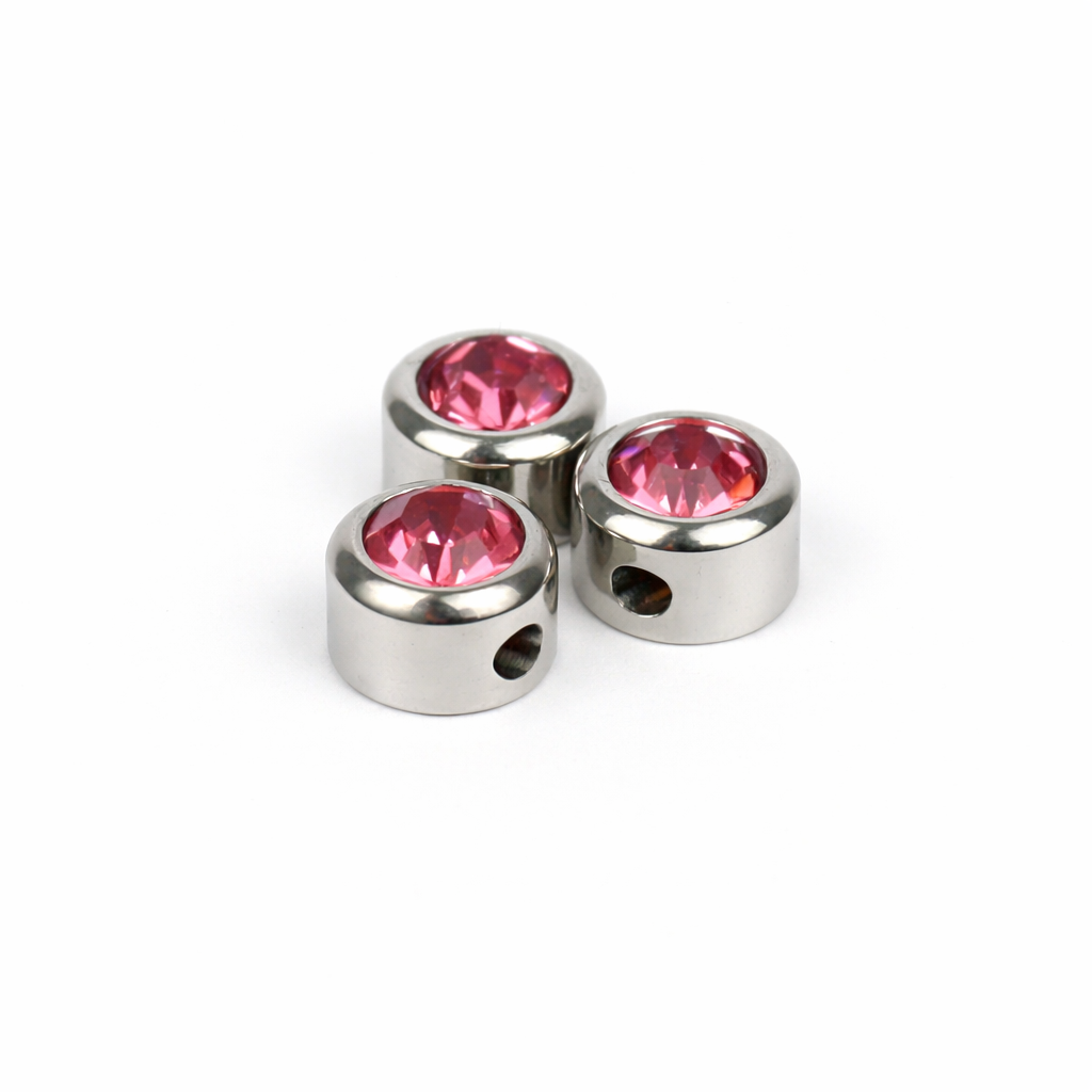 Extra birthstone charm silver