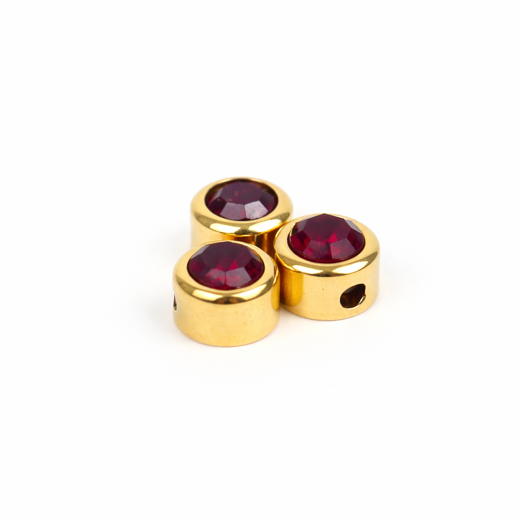 Extra birthstone charm gold