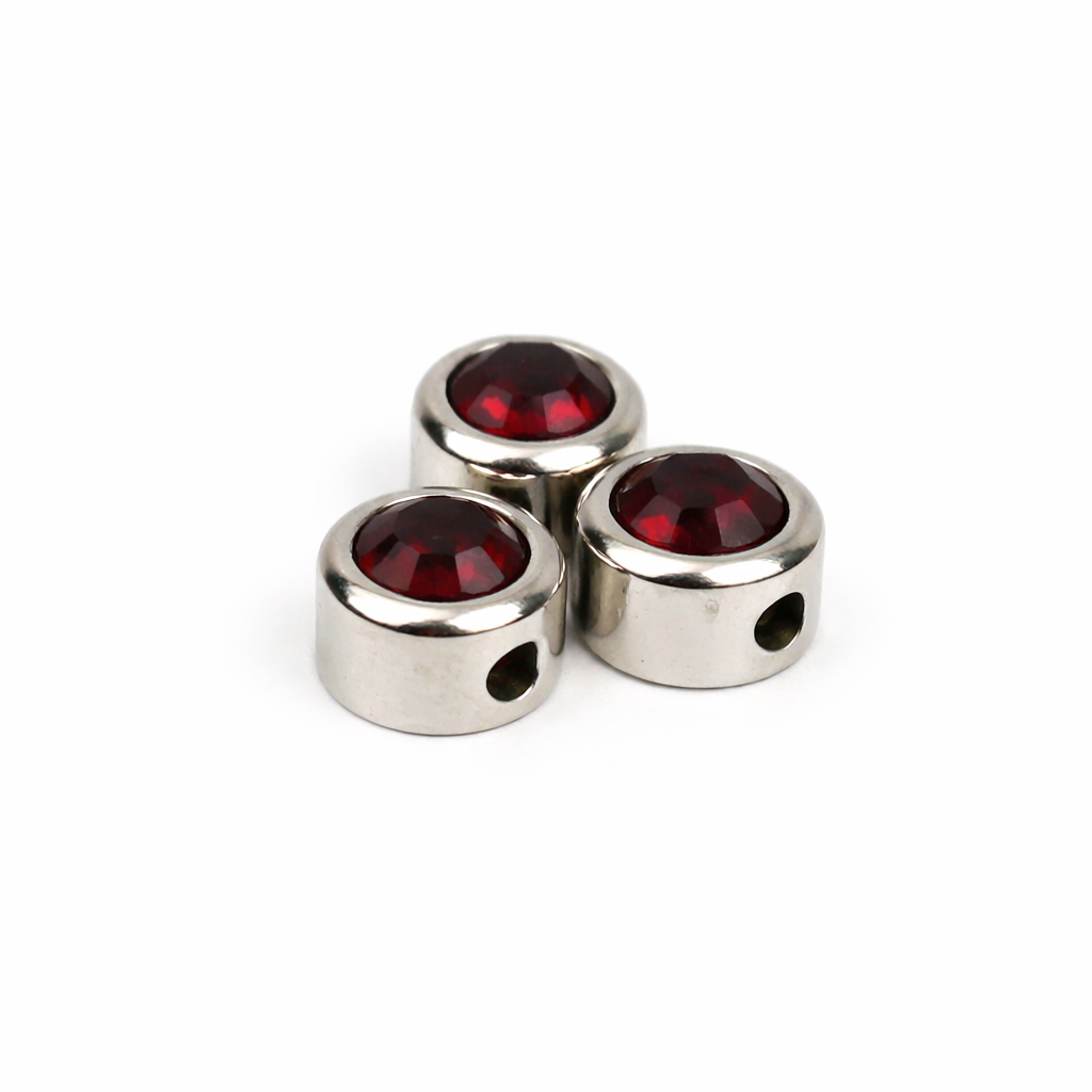 Extra birthstone charm silver