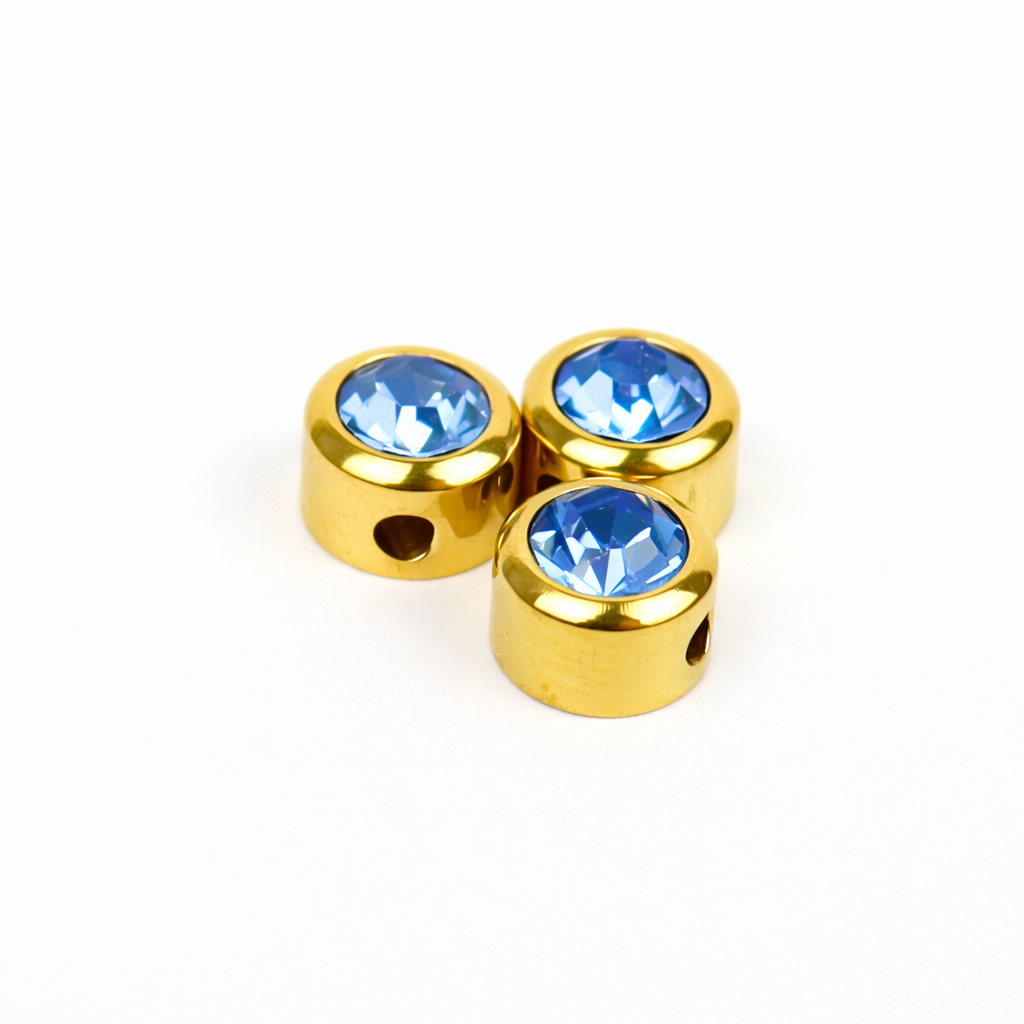 Extra birthstone charm gold