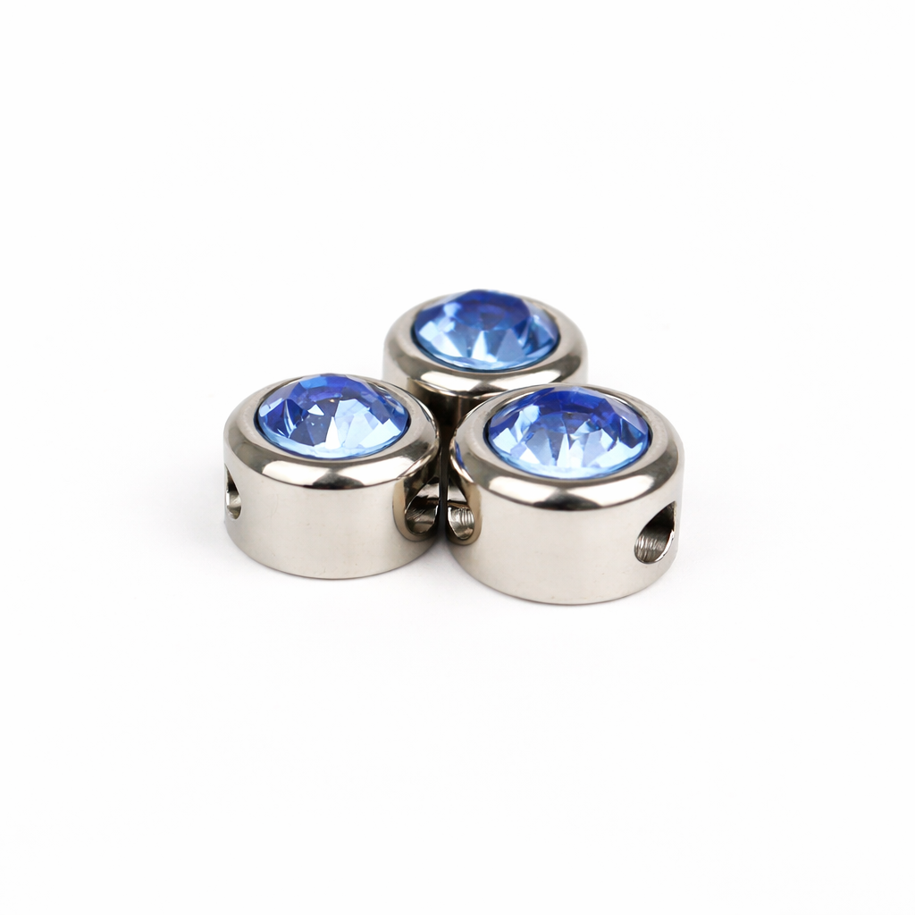 Extra birthstone charm silver