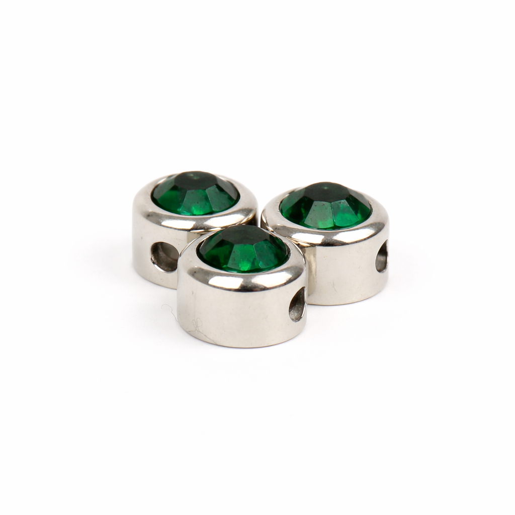 Extra birthstone charm silver