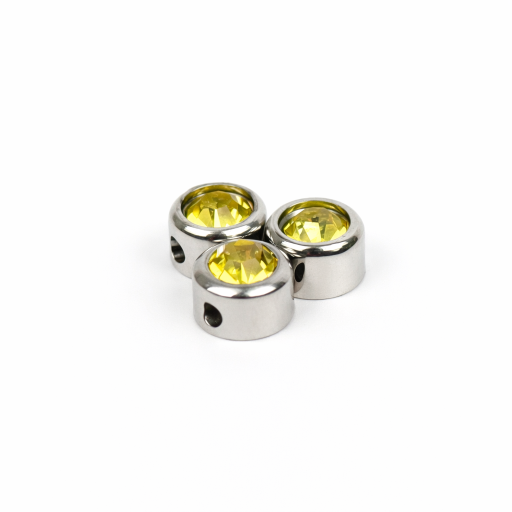Extra birthstone charm silver