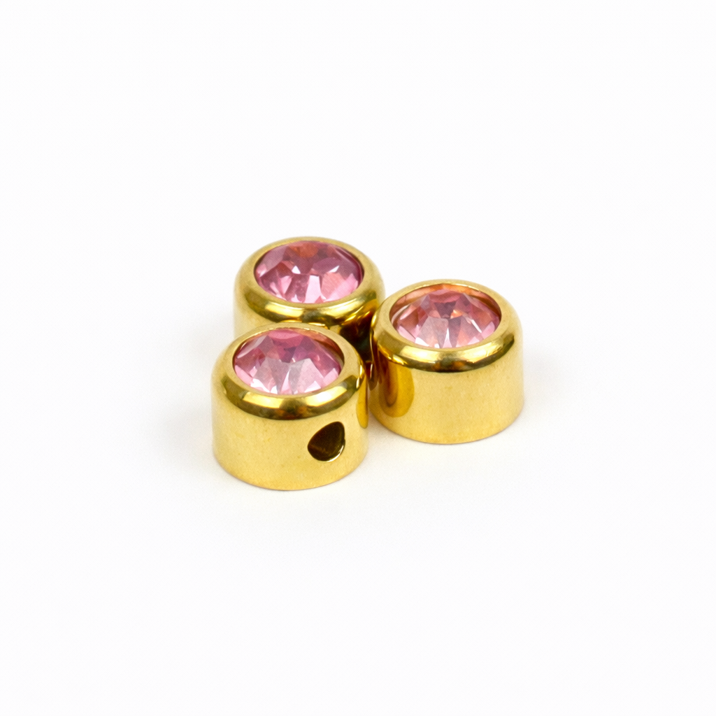 Extra birthstone charm gold