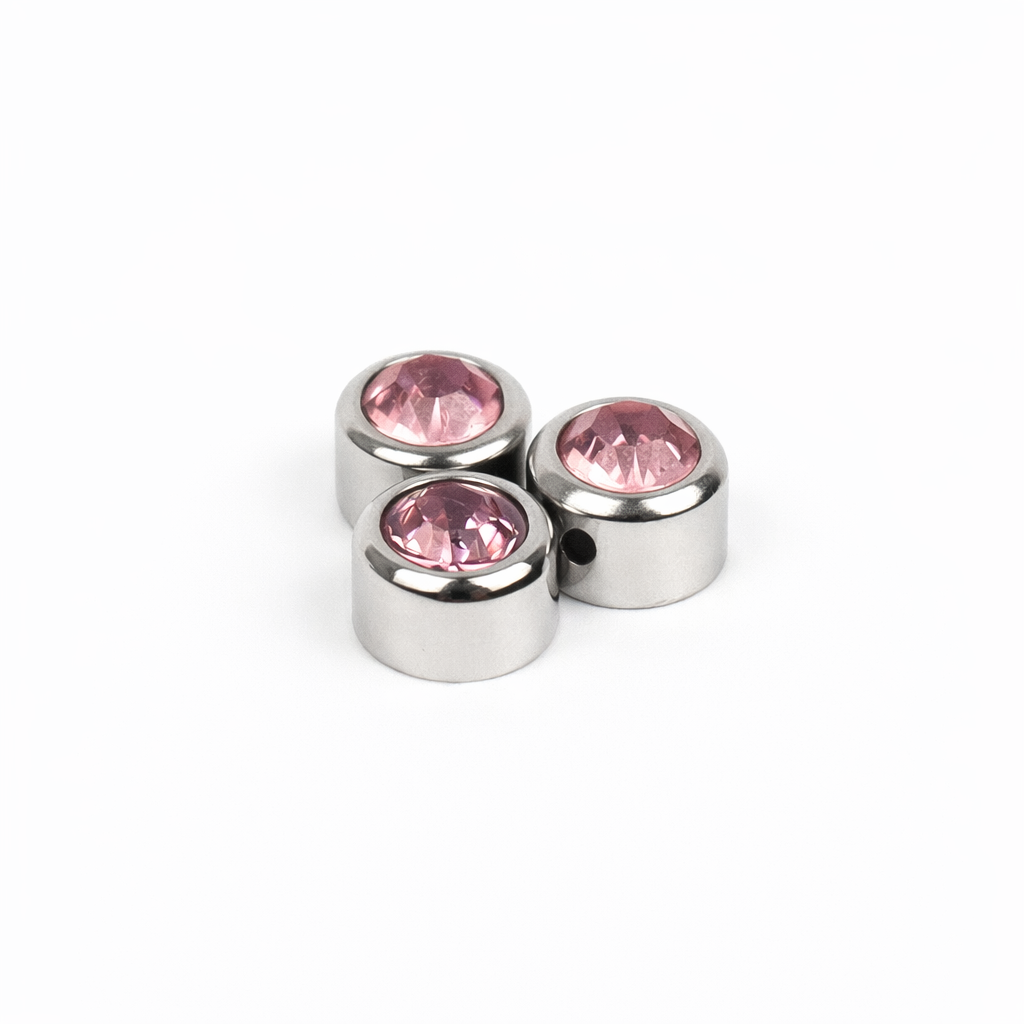 Extra birthstone charm silver