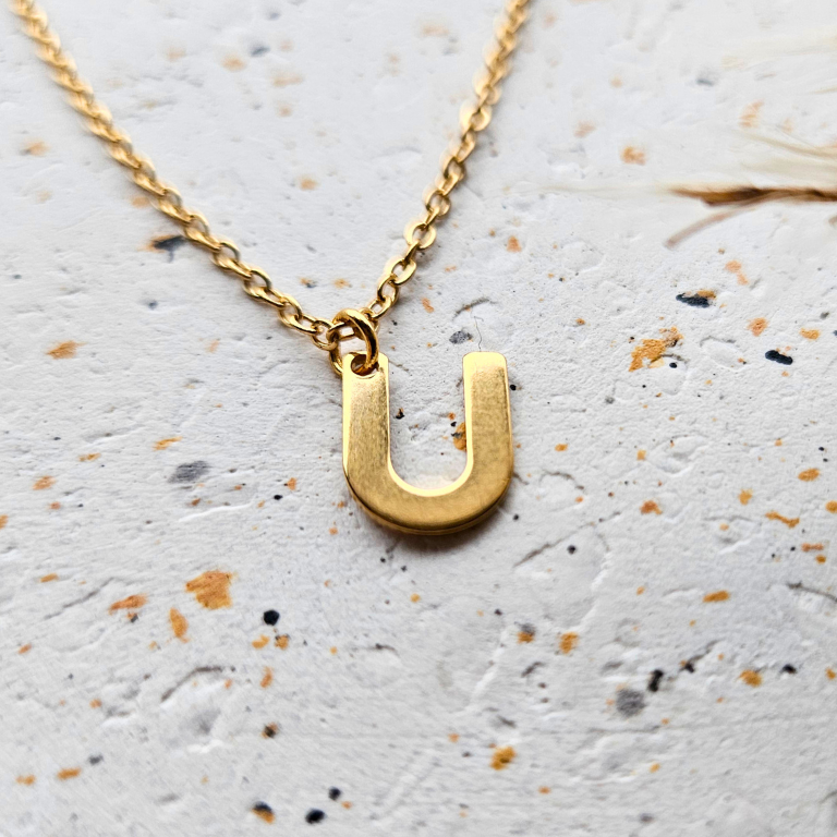 Ketting initiaal goud