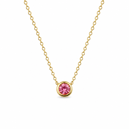 Birthstone Necklace July Gold