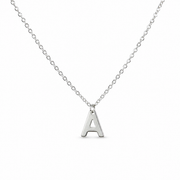Silver Initial Necklace