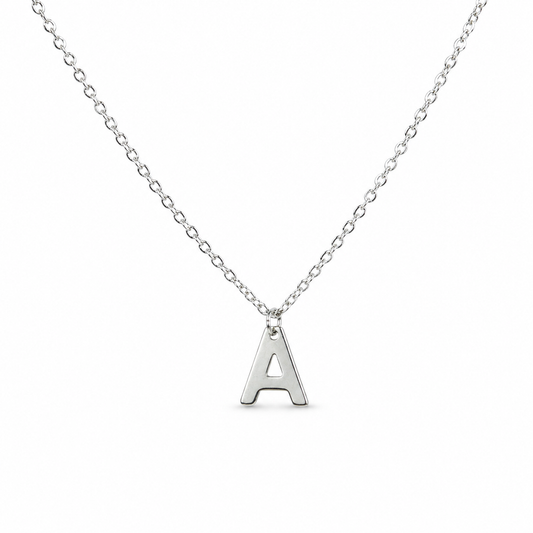 Silver Initial Necklace