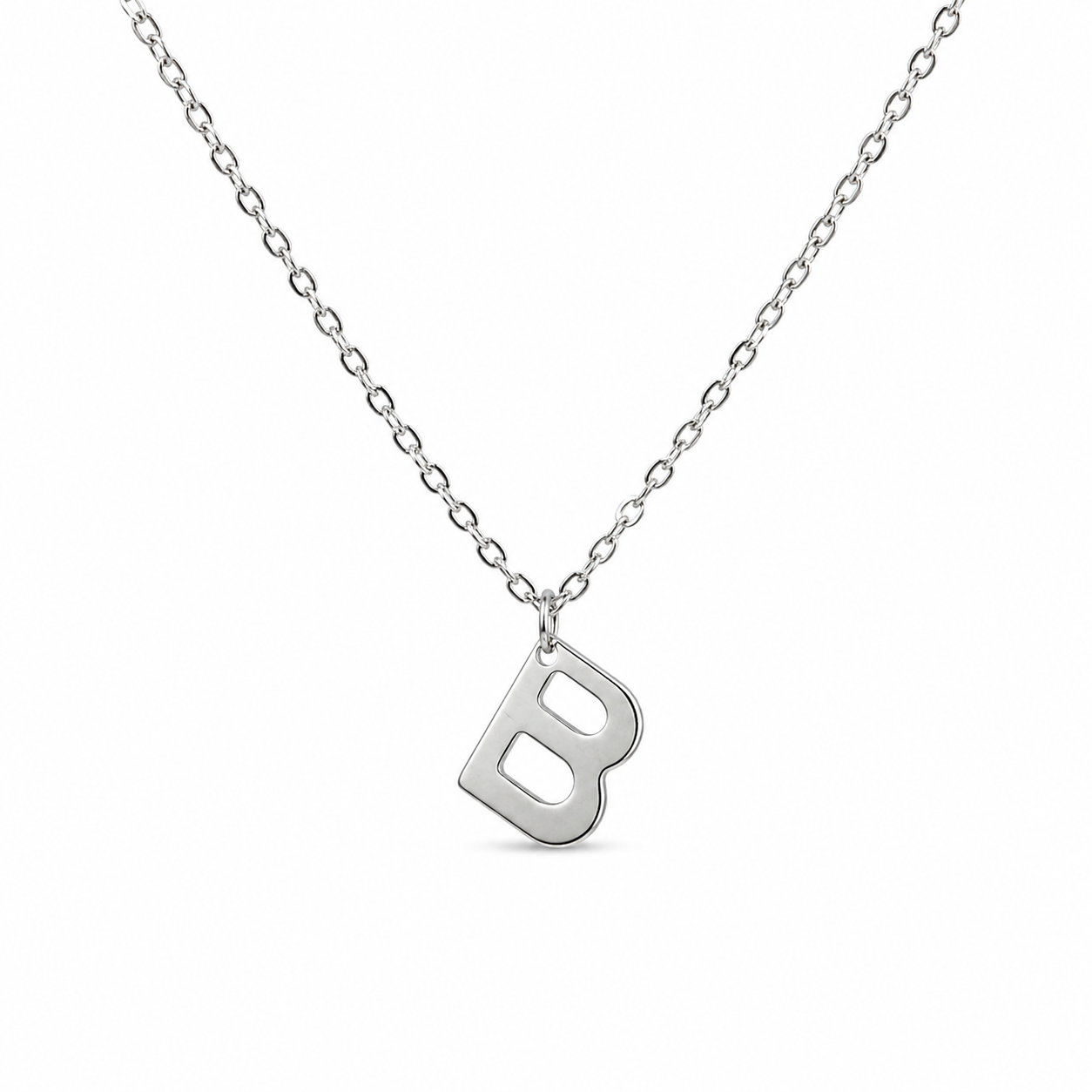 Silver Initial Necklace