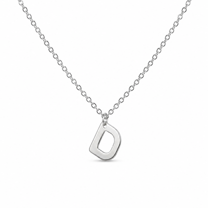 Silver Initial Necklace