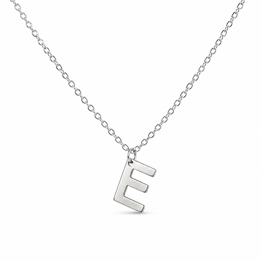 Silver Initial Necklace