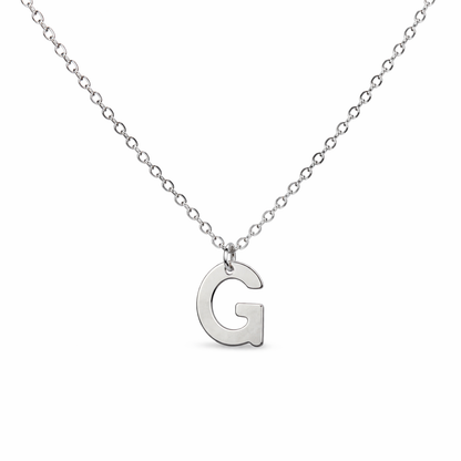 Silver Initial Necklace