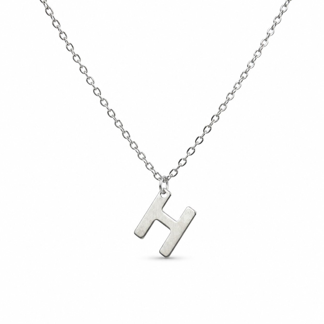 Silver Initial Necklace