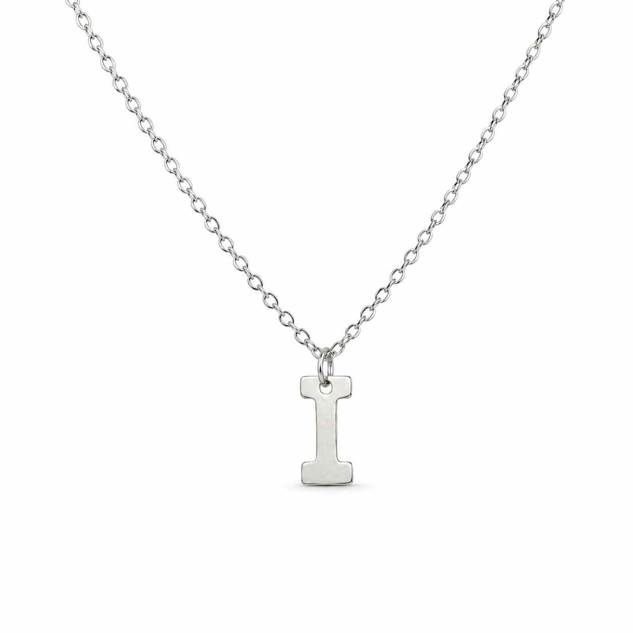 Silver Initial Necklace