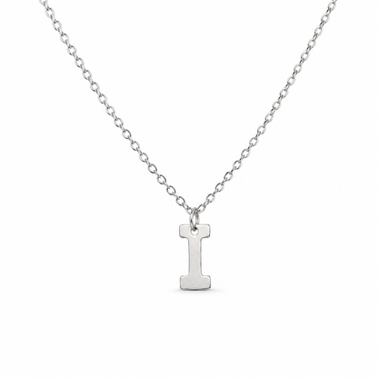 Silver Initial Necklace