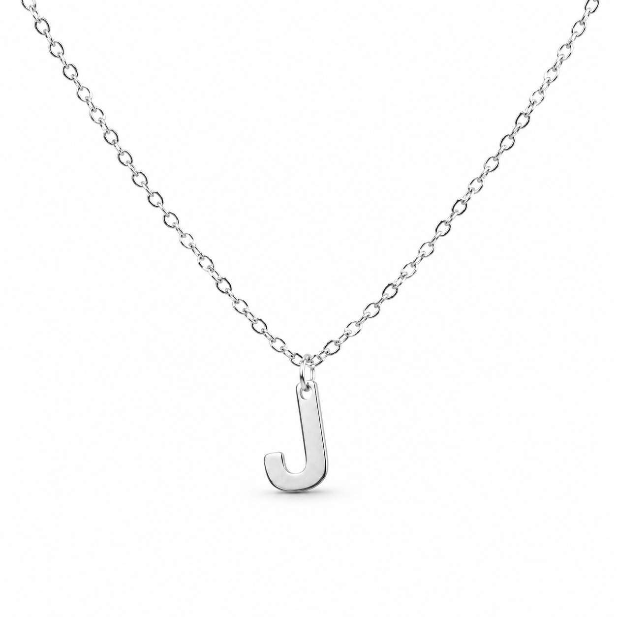 Silver Initial Necklace