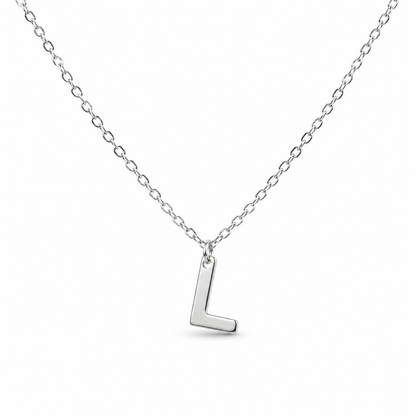 Silver Initial Necklace