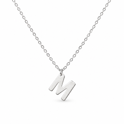 Silver Initial Necklace