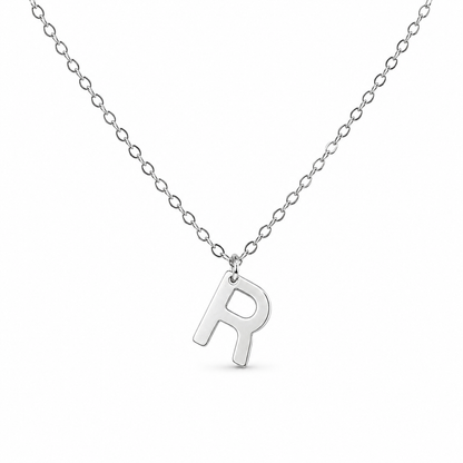 Silver Initial Necklace