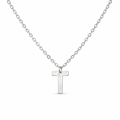 Silver Initial Necklace