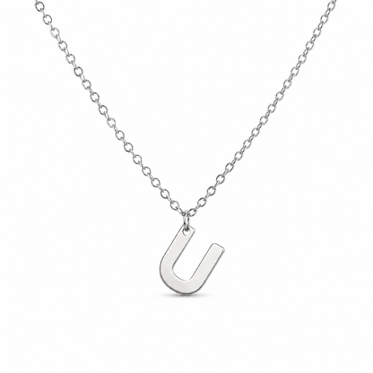 Silver Initial Necklace