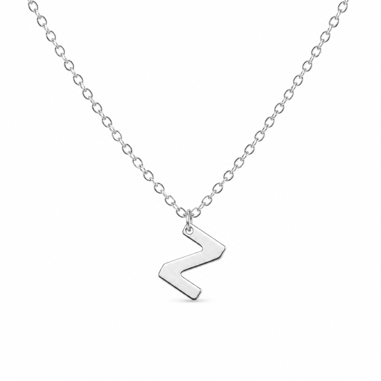 Silver Initial Necklace