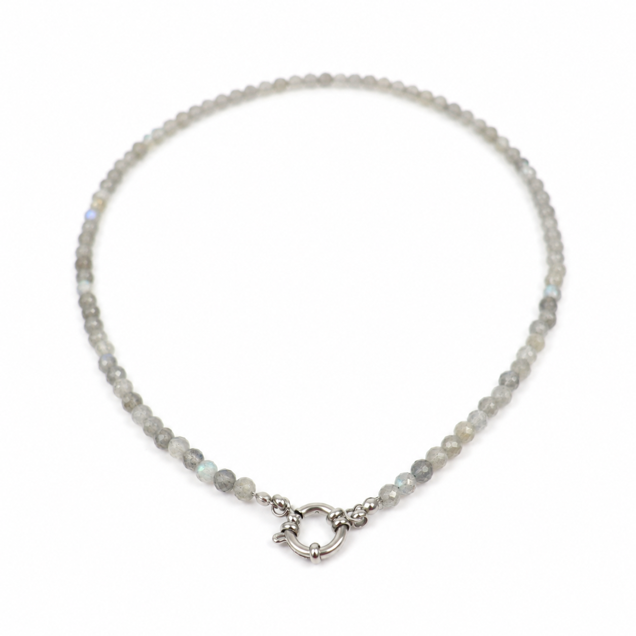 Necklace labradorite silver