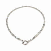 Necklace labradorite silver